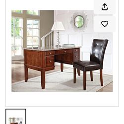 Steve Silver Montibello Marble Desk & Executive Chair - Excellent Condition