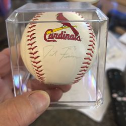 Cardinals Logo Autographed Baseball Signed By. David Freeze
