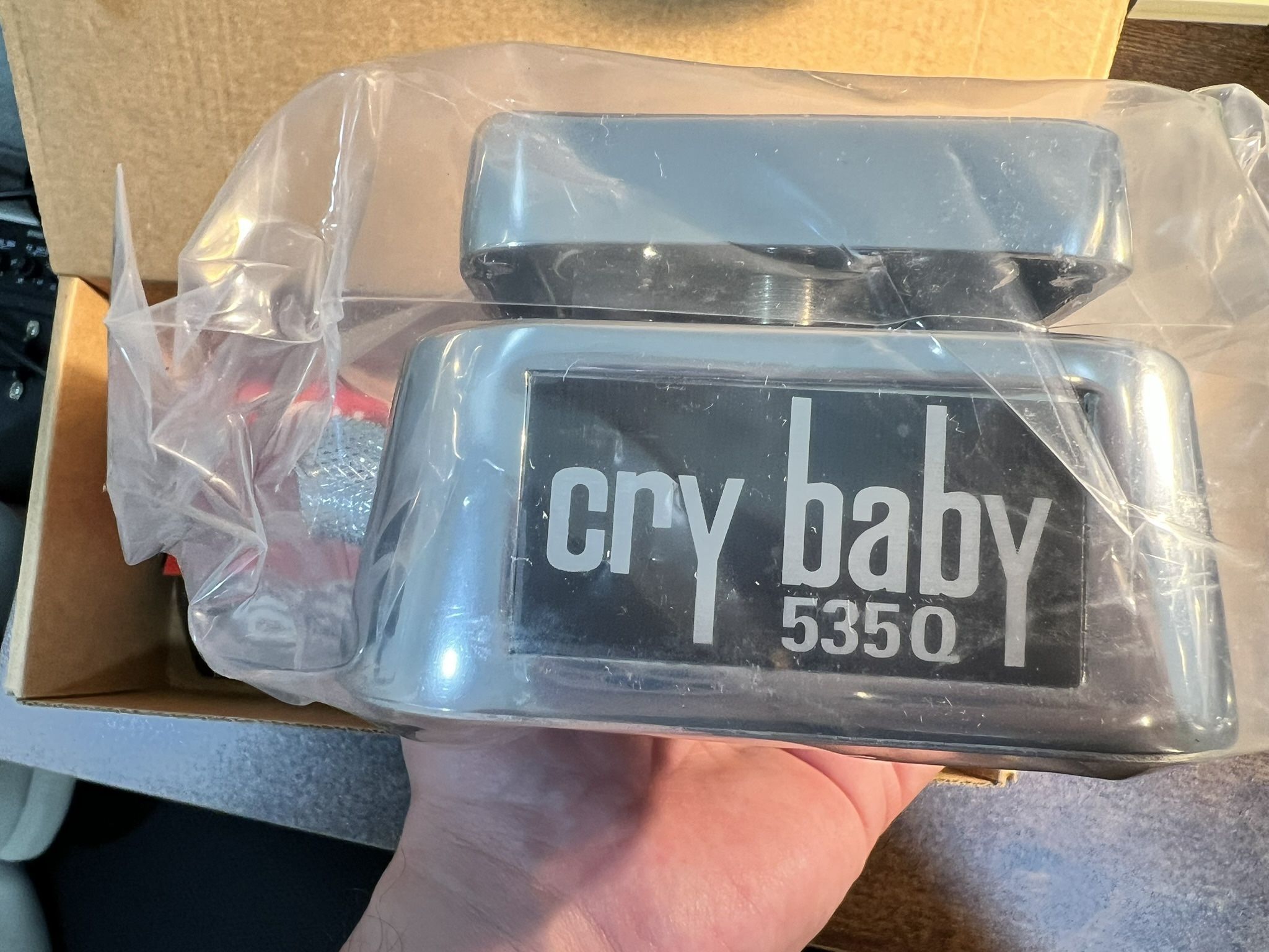 Dunlop 535QC Chrome Cry Baby Wah Pedal NEW