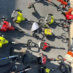 Weedeaters . Leafblowers,compressor.toolbox