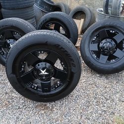 ROCK STAR RIMS 275/65R18...6 LUGS UNIVERSAL...FIT TOYOTA TACOMA NISSAN XTERRA NISSAN IZUSO RODEO NISSAN FRONTIER NISSAN PATHFINDER DODGE DAKOTA 