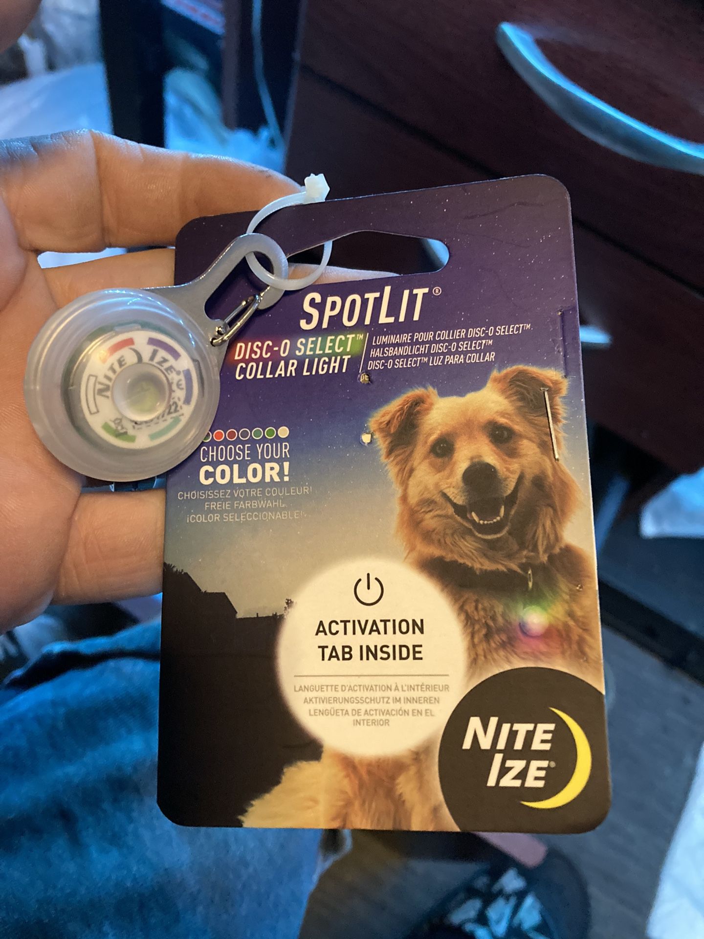 Spotlit Dog Collar Light
