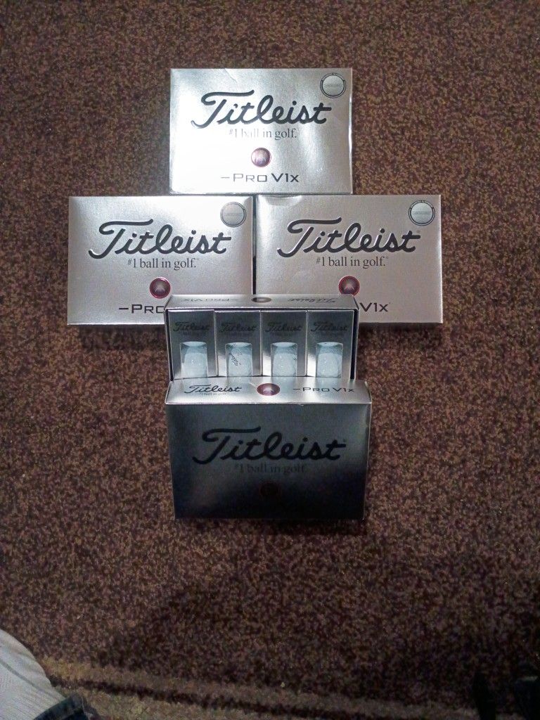 Titleist Pro V1X Golf Balls White 4 Dozen