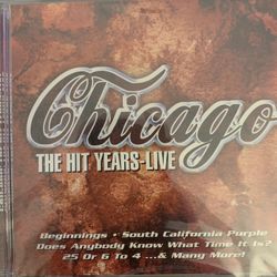 CHICAGO The HIT Years-Live (CD-2002) NEW!