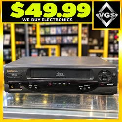 Symphonic SE436G 4 Head Hifi Stereo VHS HQ Player & VCR Video Cassette Recorder