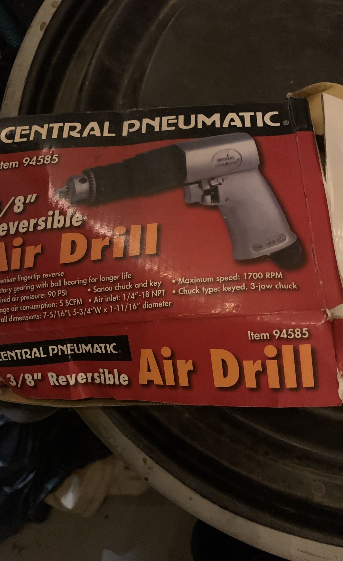 Reversible Air Drill
