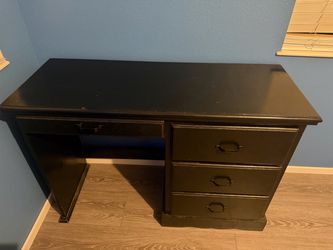 Black desk