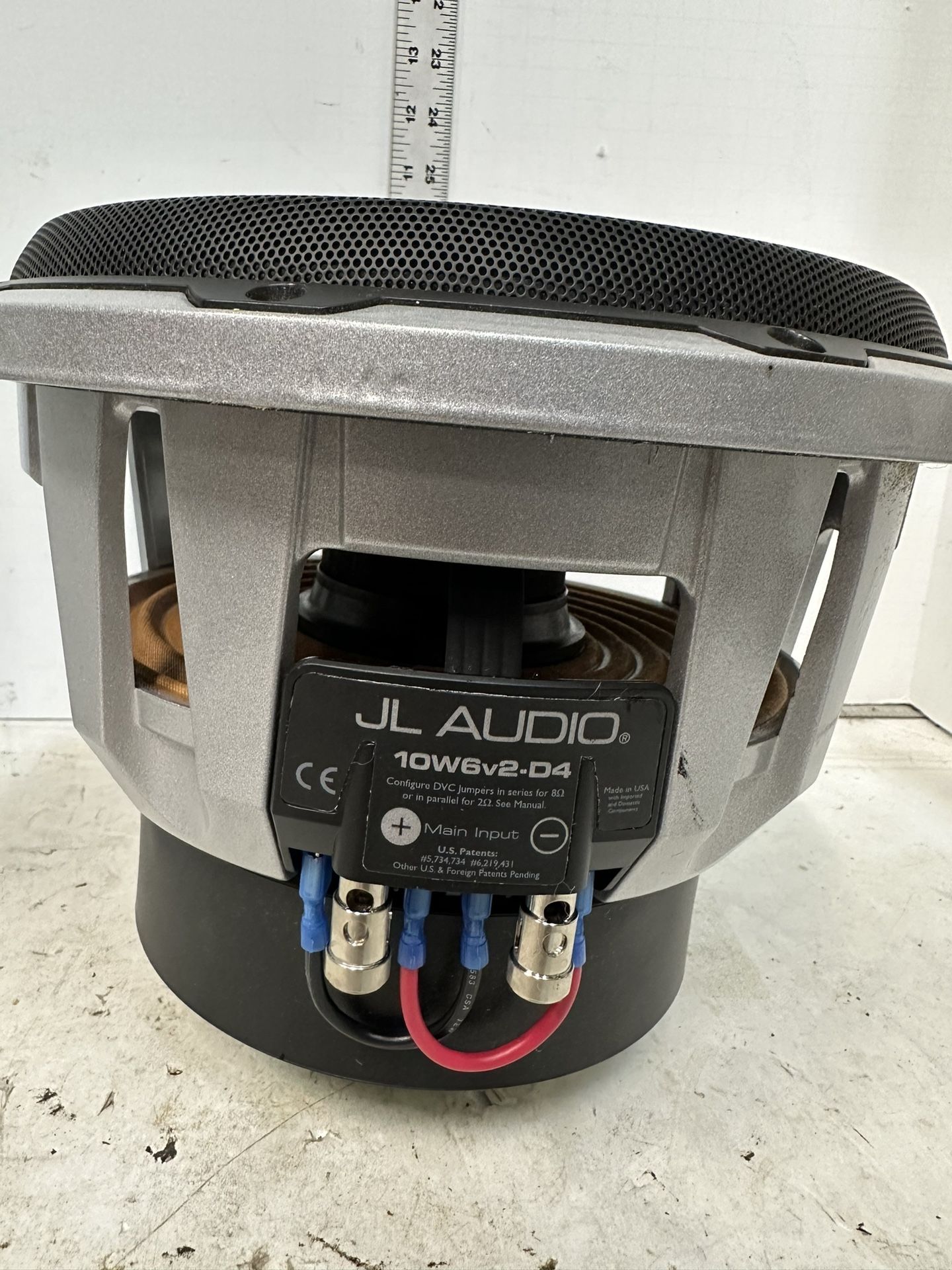 JL Audio 10W6v2-D4 Car Stereo POWER Speaker Sub Subwoofer WORKS GREAT !! #P