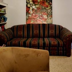 Southwestern Sofa Bed Couch..8ft Long..Good Condition!..Has Queen Size Foldout Bed Inside..Great Sofa!