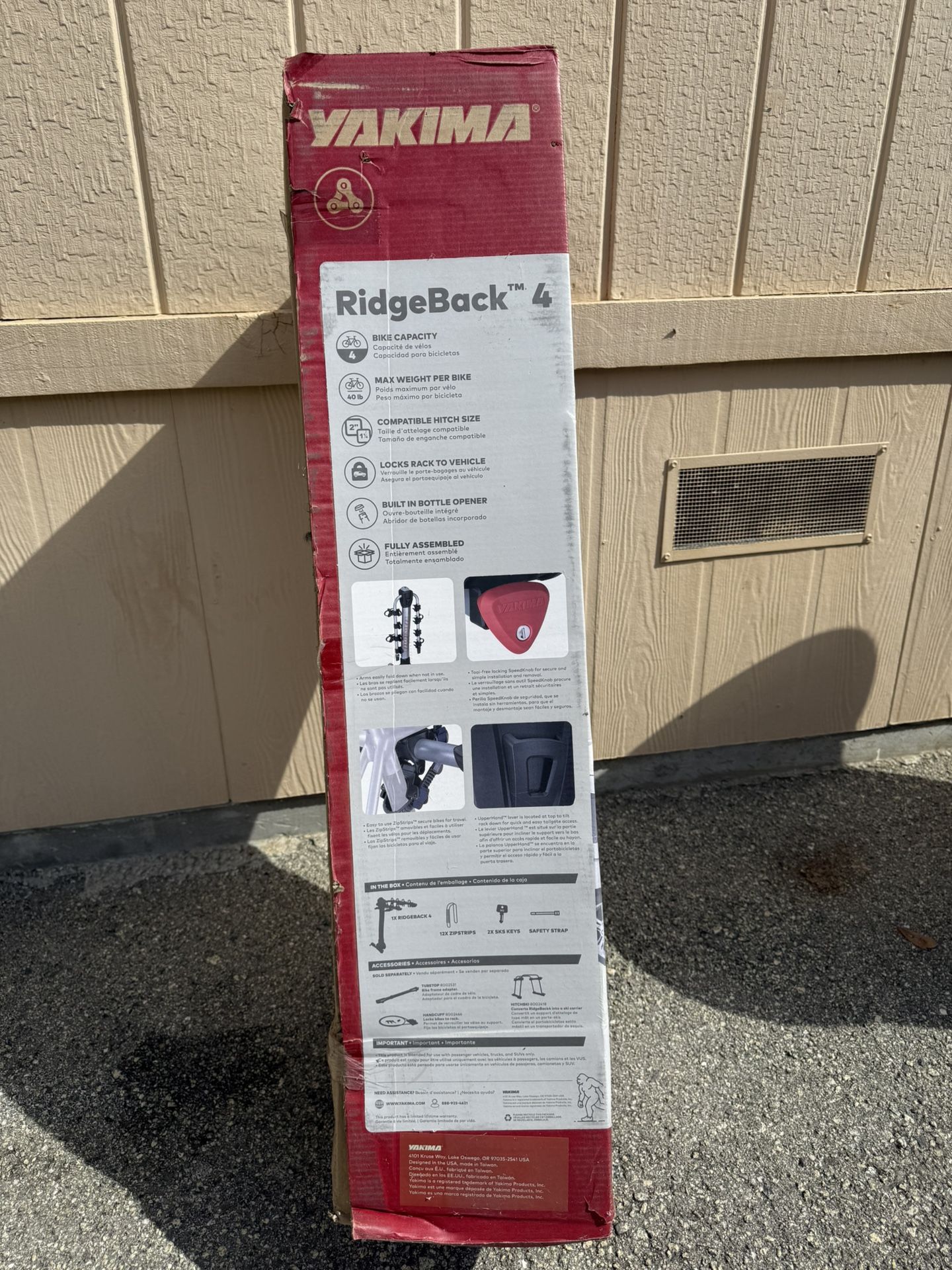 Yakima Ridgeback Tilt Away Hitch Bike Rack