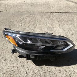 2020 2021 2022 2023 NISSAN SENTRA HEADLIGHT LED REFLECTOR TYPE PASSENGER SIDE “R” CHROME TRIM ORIGINAL OEM