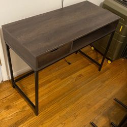 Desk Dark Brown W/ Drawer