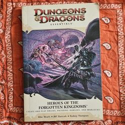 Dungeons & Dragons Essentials: Heroes Of The Fallen Lands 1st Print 2010 Book D&D