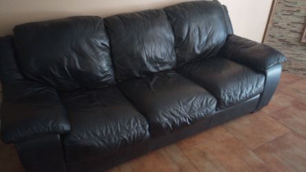 Leather couch