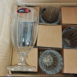 New Sealed Riedel Sunshine Restaurant Beer / Iced Coffee Glasses 12-Pack 15oz Crystal Made in Germany