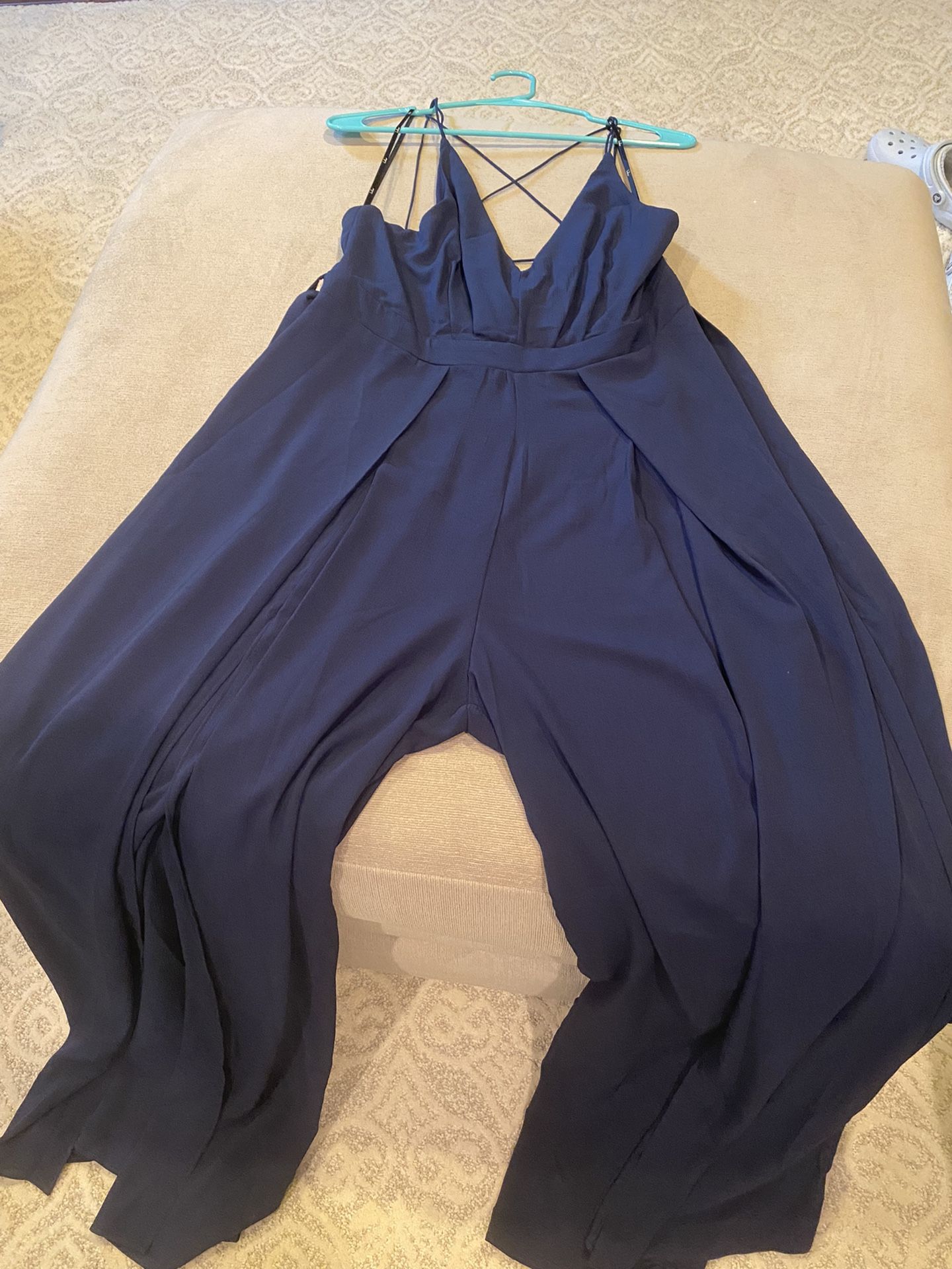 Lulu’s Blue Jumpsuit,New Products : American Fashion Style Bags On Sale
