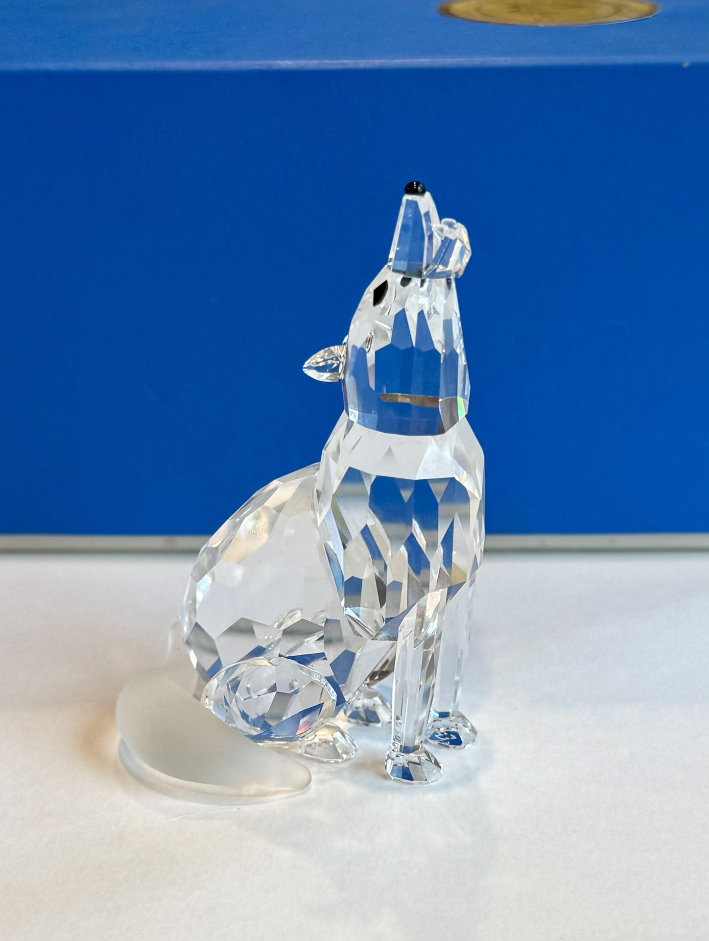 Crystal World Figurine Timber Wolf By Artist Rudy Nakai RARE #1078/1250 PERFECT