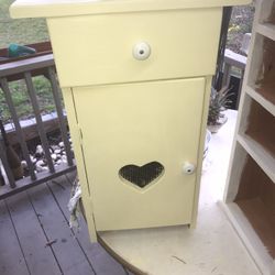 Vintage Yellow Accent Furniture Piece 