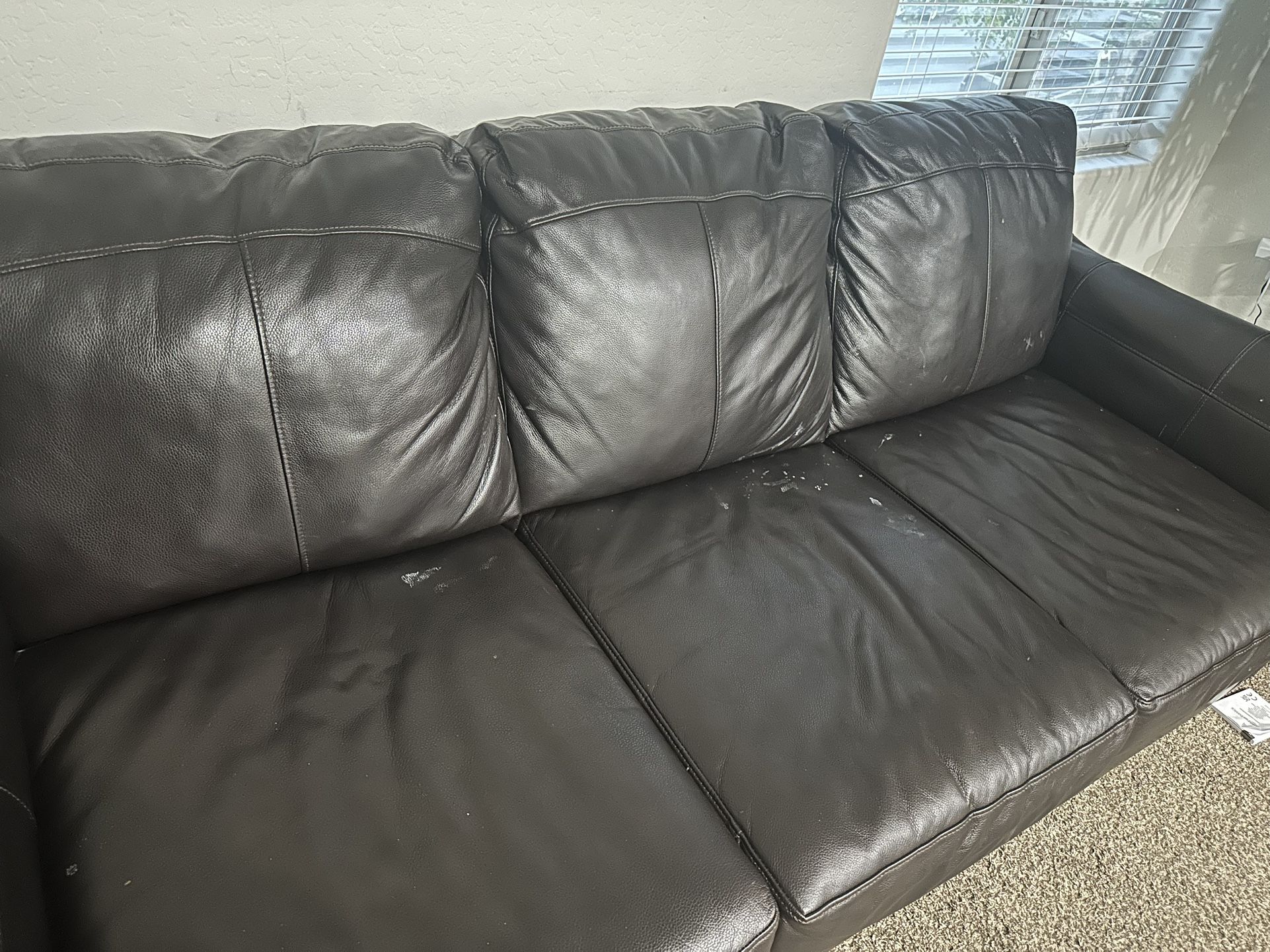 Leather sofa