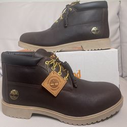 Timberland Newman Mid Lace Waterproof Dark Brown Boots Full Grain Men’s Size 13