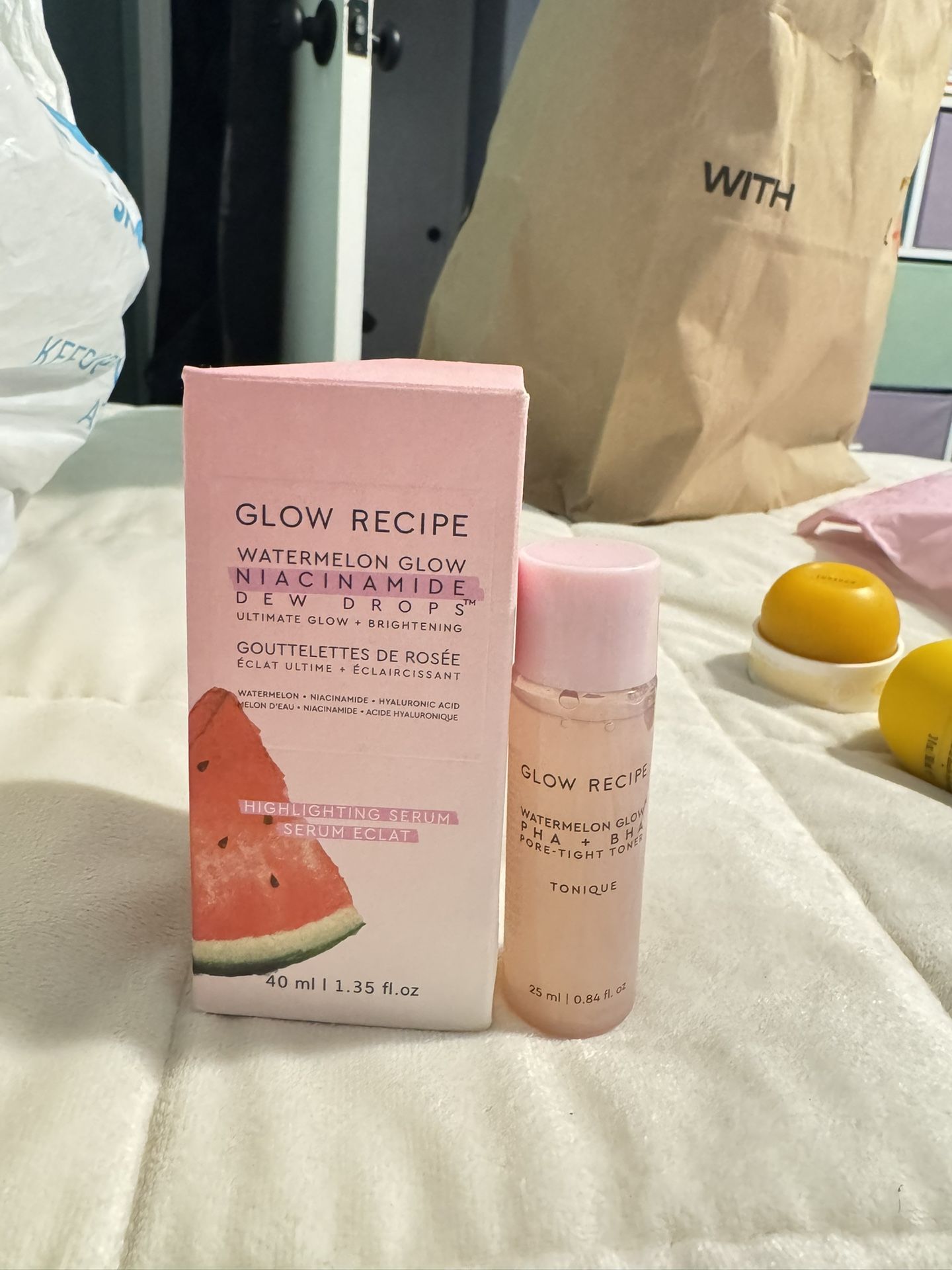 Glow recipe dew Drops & Mini tonic