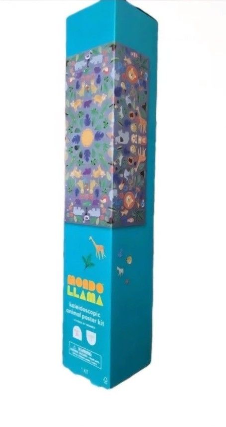 Mondo Llama Kaleidoscopic Animal Sticker Poster DIY Art Kit -Mondo Llama