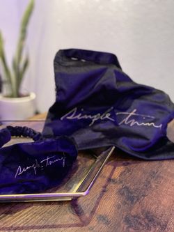 Velvet Drawstring Bag & Headband