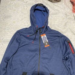 Spyder Active Men’s Hooded Full Zip Blue 