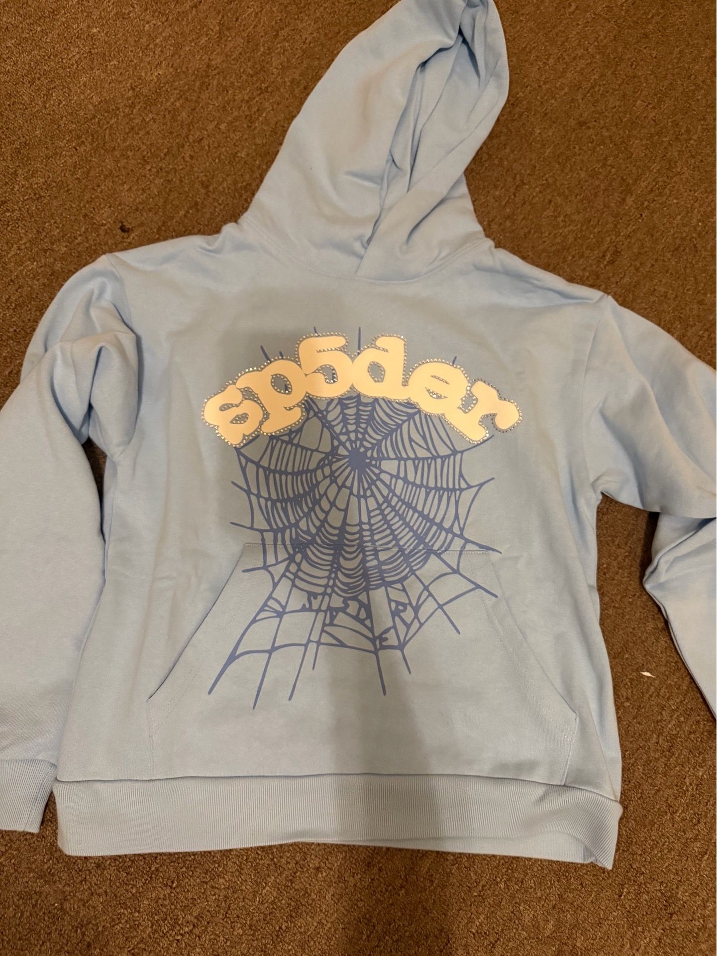 BABY BLUE SP5DER; SIZE SMALL
