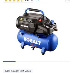 Kobalt 3-Gallon Portable Electric 150 PSI Hot dog Air Compressor