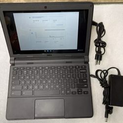 Dell 11” Chromebook Touchscreen W/charger 