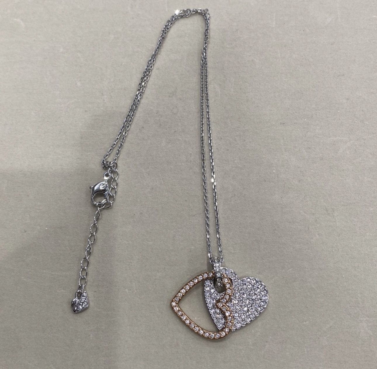 Swarovski 2 Hearts Necklace