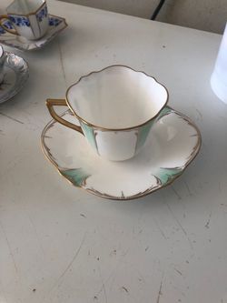 Nikko Company Authentic "Joy" Pattern Teacup and Saucer Set
