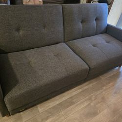 DHP Andora 76 Inch Futon Sofa Bed, Modern Upholstered Couch Sleeper
