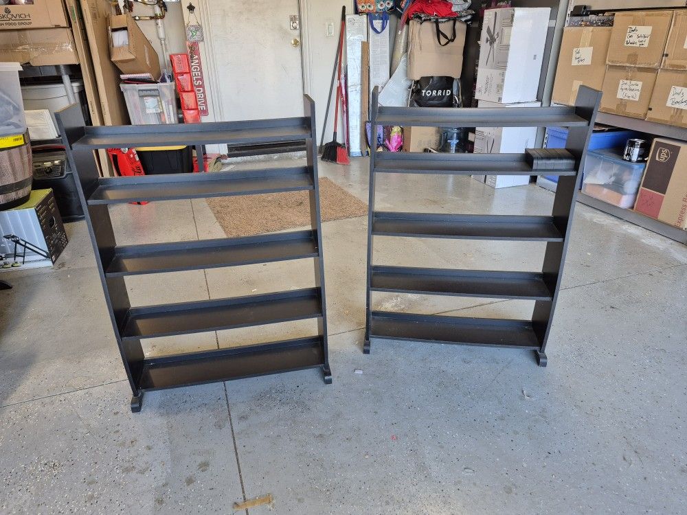 Set Of 2 CD Stand / Book Shelves 26x10x37