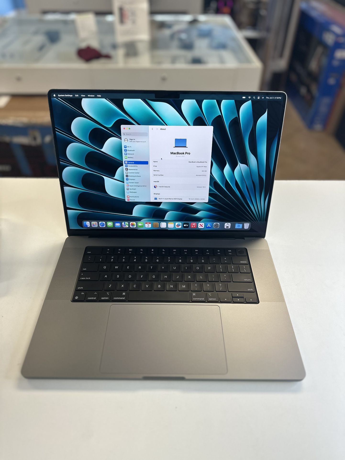 MacBook Pro 16inch M1 Max 64GB Ram 1TB with Final Cut Pro & Logic Pro X