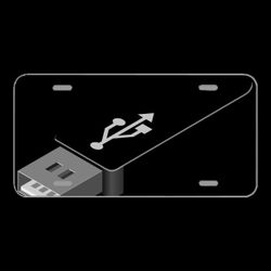 License Plate Novelty Car Front Usb Disk Disc Storage Technology