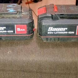 BAUER 20V 5AH BATTERIES 30$ EACH OR 50$ FOR BOTH