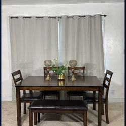 Ashley Furniture Dining Table With Chairs & Bench