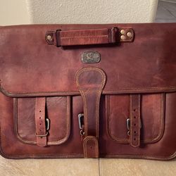 Leather Messenger Bag