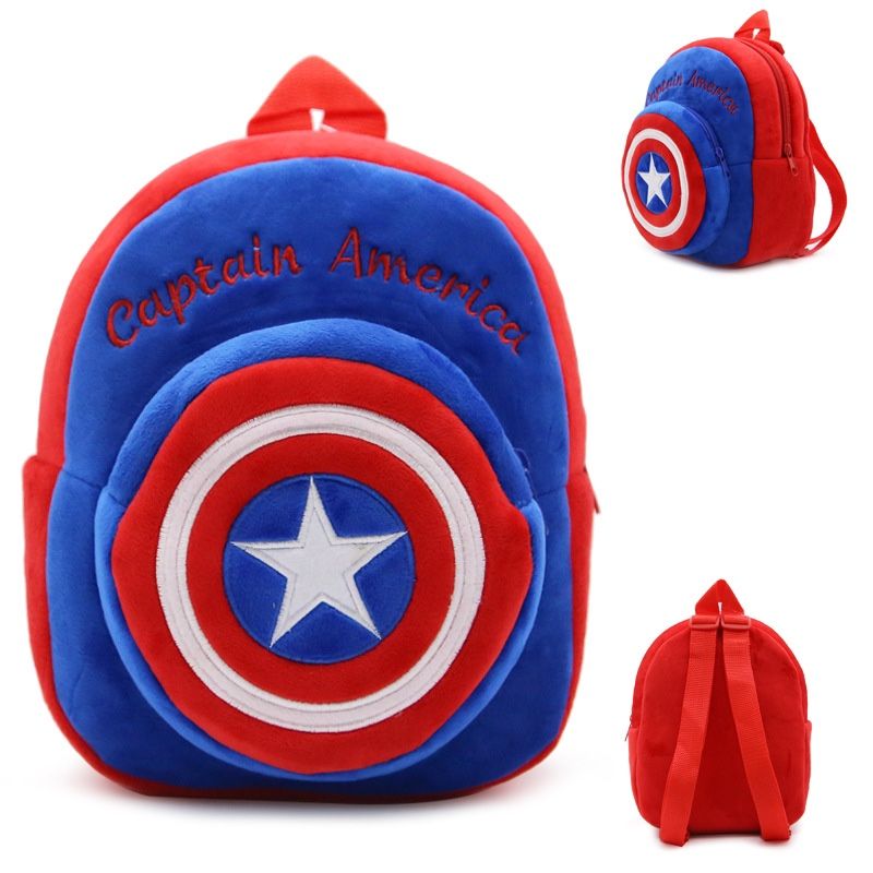 Kids Captain America Plush Backpack