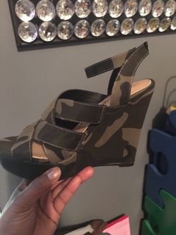 Camouflage Wedge Sandals