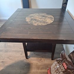 Dining Table With Rotating Center