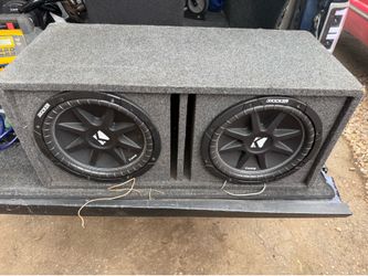 Dual 12-inch Kicker Comp Subwoofers in Ported Box