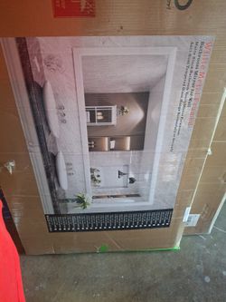 White Metal Frame Mirror