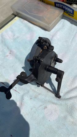 Vintage Handcrank Bench Grinder