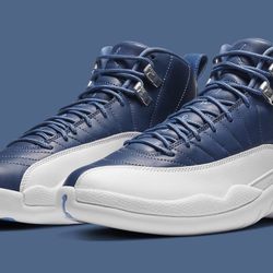 Nike Air Jordan 12 Indigo Retro Stone Blue White Obsidian 130690 Men Size 9
