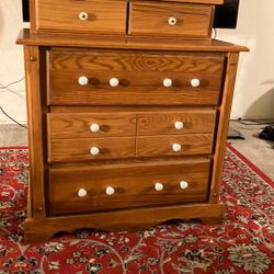 Dresser 5 Drawers With Mirror 