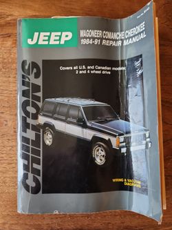Chilton's Repair Manual Jeep Cherokee 84-91