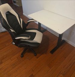 Gaming Desk + Gaming Chair